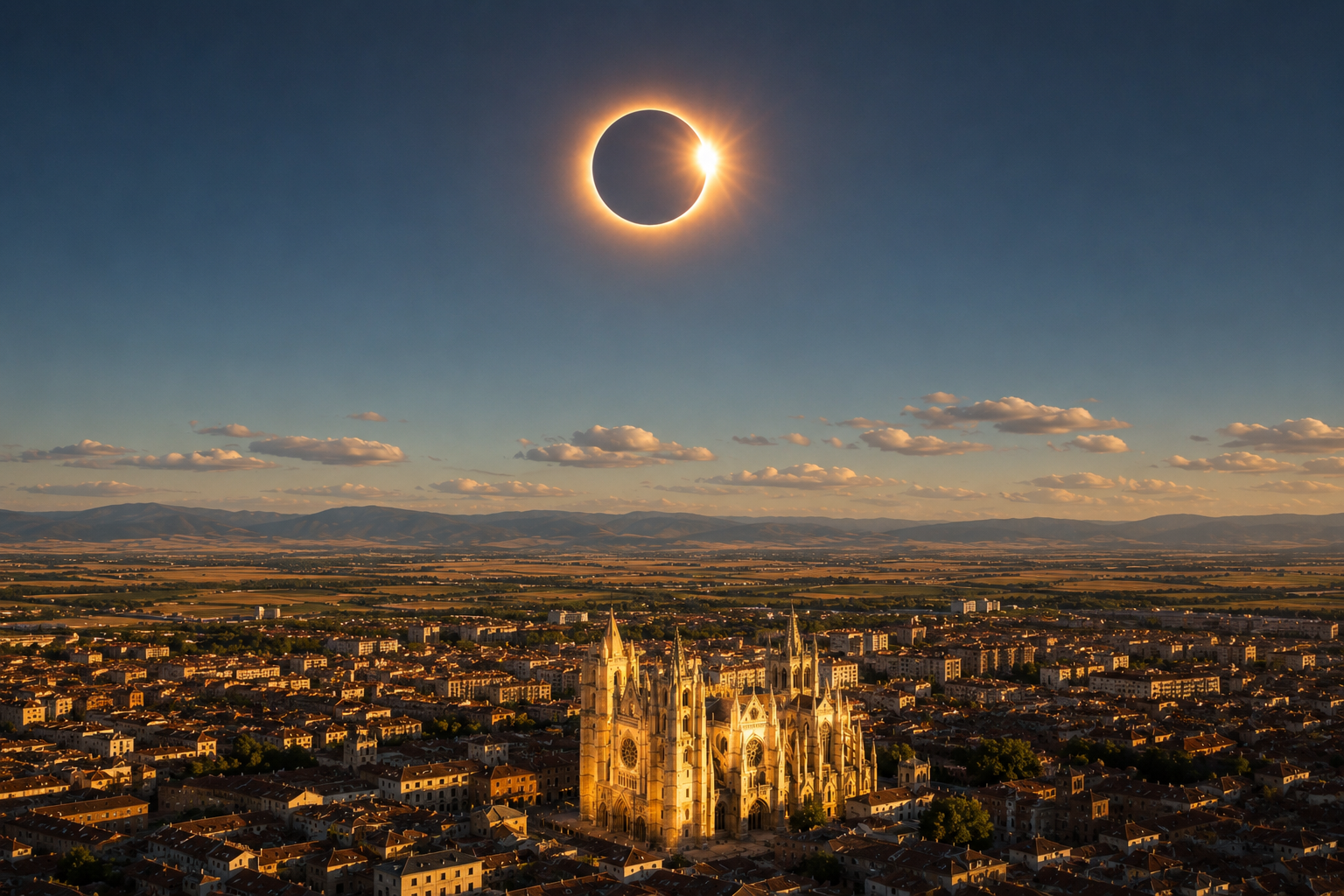 Eclipse en Le贸n